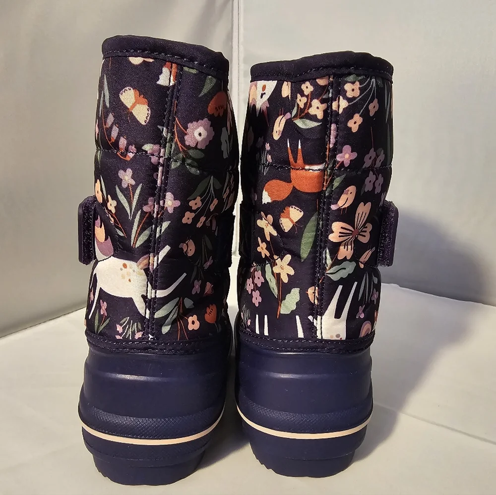 The Children's Place Kids' Unicorn Print Winter Boots Sz 11 Toddler